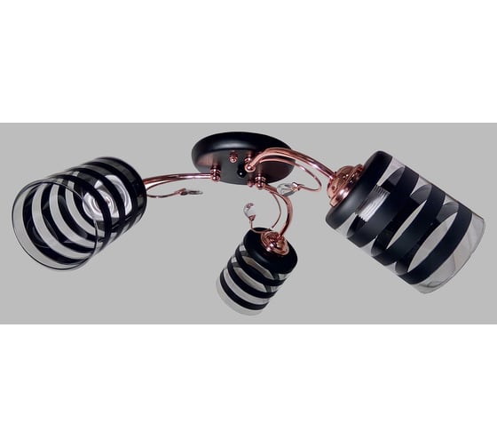 Люстра JUPITER LIGHTING MD61-C565/3 красное золото+черный-3х60W E27 230V MD61-C565 1