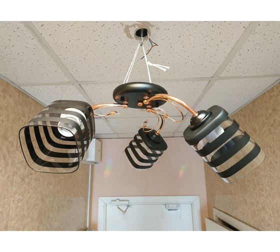 Люстра JUPITER LIGHTING MD61-C565/3 красное золото+черный-3х60W E27 230V MD61-C565
