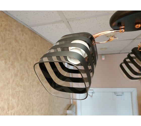 Люстра JUPITER LIGHTING MD61-C565/3 красное золото+черный-3х60W E27 230V MD61-C565