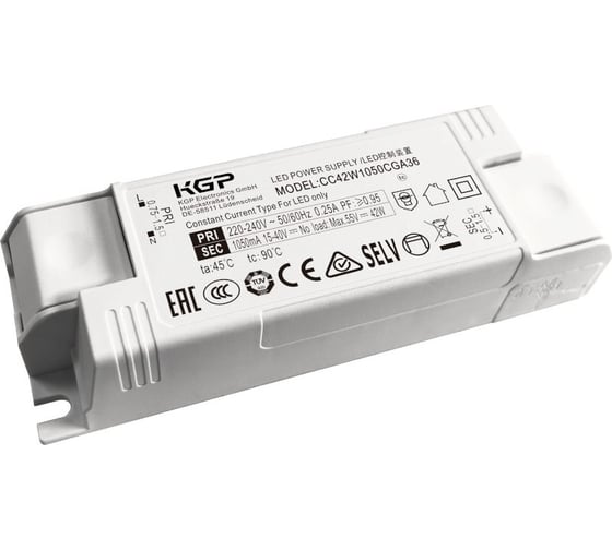 LED-драйвер KGP 18Вт AC-DC CC18W300CGA36 Т03754906 1