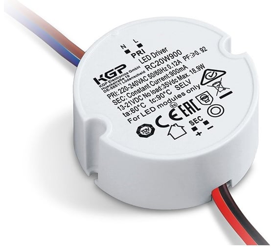 LED-драйвер KGP 20Вт AC-DC RC20W500 Т03734989