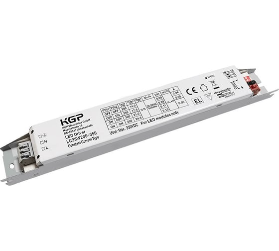 LED-драйвер KGP 25Вт AC-DC LC25W200-350 Т03756782 1
