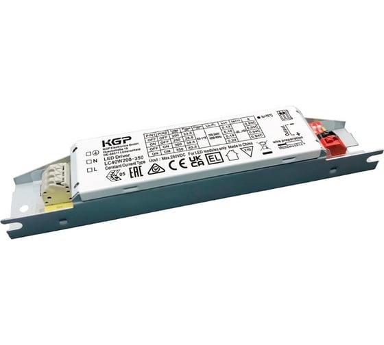 LED-драйвер KGP 40Вт AC-DC LC40W200-350 Т03756434 1