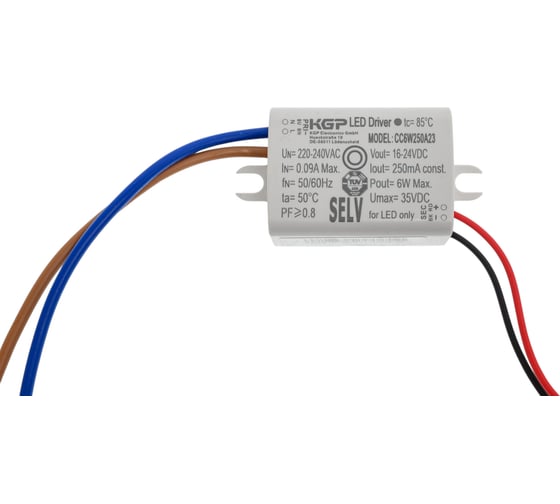 LED-драйвер KGP 7Вт AC-DC CC6W250A23 Т03735411