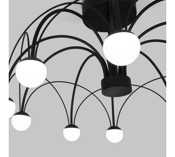Потолочный светодиодный светильник Eurosvet Ragno 90035/10 LED черный a069307