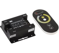 Контроллер с ПДУ IEK радио, черный, W-WW, 2 канала, 12В, 6А, 144Вт LSC1-W-WW-144-RF-20-12-B