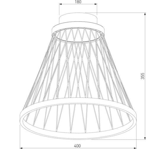 Потолочный светодиодный светильник Eurosvet Cesta 40018/1 LED коричневый a069290