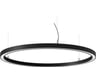 Дизайнерский подвесной светильник Hoop aax.tech 85Вт, 4550Лм, Опал, 4000К, IP40, 1000х50х50мм, черный AAX-Hoop-R61-1000-58W-4K-B