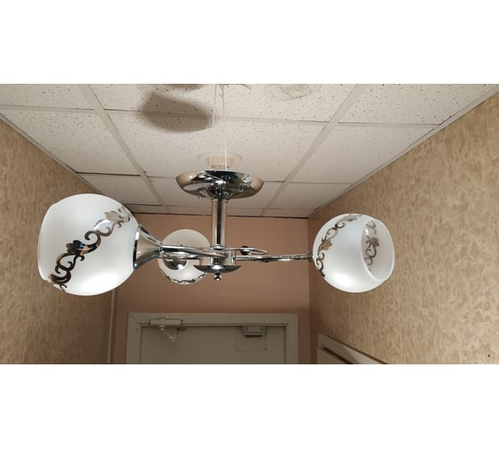 Люстра JUPITER LIGHTING A темный хром-3х60W E27 230V, 24-d54 A 1312/3