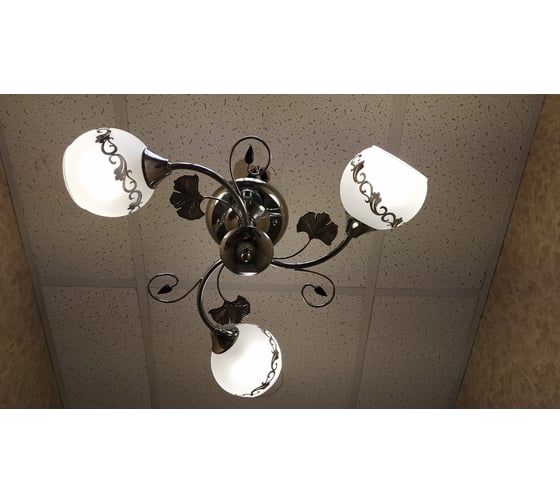 Люстра JUPITER LIGHTING A темный хром-3х60W E27 230V, 24-d54 A 1312/3