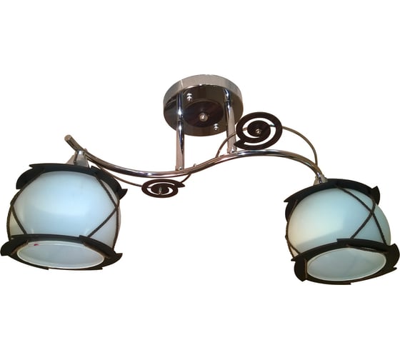 Люстра JUPITER LIGHTING хром-2х60W E27 230V, 25-45-20 N01-1856/2