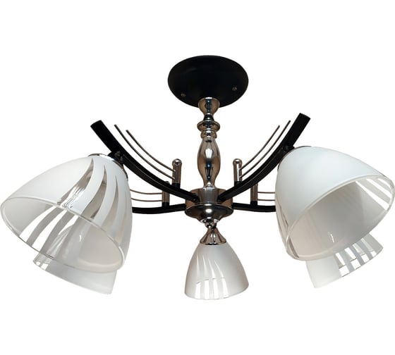 Люстра JUPITER LIGHTING Нити Этюд хром-5х60W E27 230V, 37-60-60 A10-26Н30/5 1