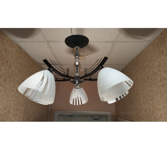 Люстра JUPITER LIGHTING Нити Этюд хром-5х60W E27 230V, 37-60-60 A10-26Н30/5