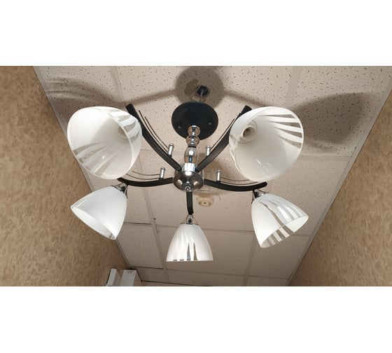 Люстра JUPITER LIGHTING Нити Этюд хром-5х60W E27 230V, 37-60-60 A10-26Н30/5