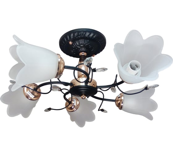 Люстра JUPITER LIGHTING MD61-A267/5 золото+черный-5х60W E14 230V MD61-A267