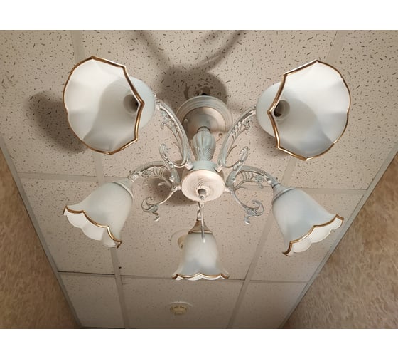 Люстра JUPITER LIGHTING белый патина-5х60W E27 230V, 33-d 55 A10-2212/5