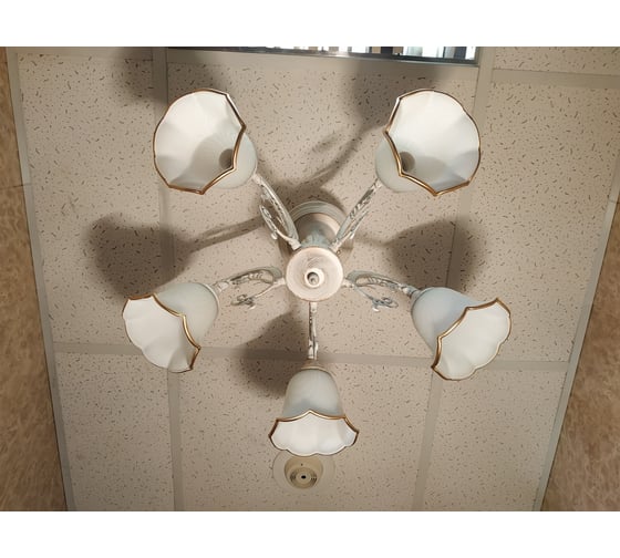 Люстра JUPITER LIGHTING белый патина-5х60W E27 230V, 33-d 55 A10-2212/5
