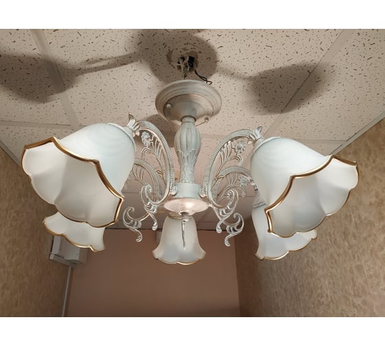 Люстра JUPITER LIGHTING белый патина-5х60W E27 230V, 33-d 55 A10-2212/5