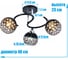 Люстра JUPITER LIGHTING 3х60W E27 230V MО 85-1210B/3 17