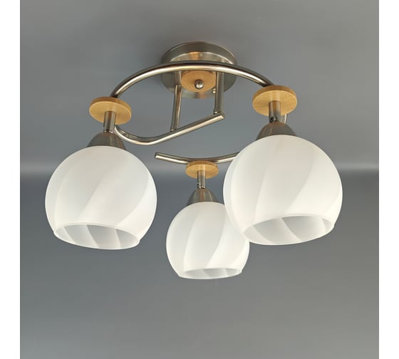 Люстра JUPITER LIGHTING хром-3х60W E27 230V, 31-50-50 N10-2889/3