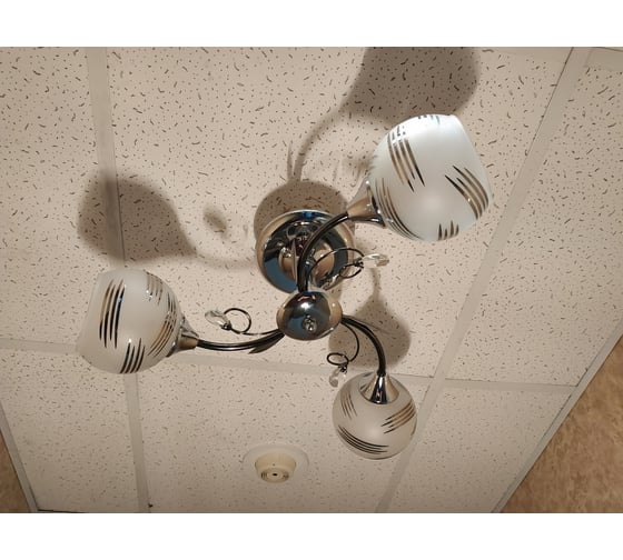 Люстра JUPITER LIGHTING черный хром-3х60W E27 230V, 21-d 50 A 1474/3