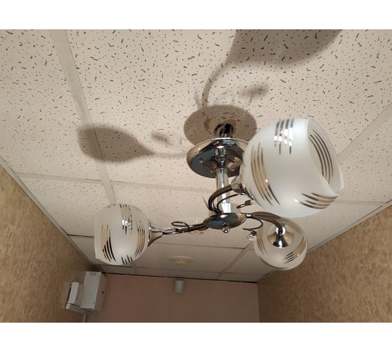 Люстра JUPITER LIGHTING черный хром-3х60W E27 230V, 21-d 50 A 1474/3