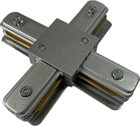 Коннектор Jazzway X-образный PTR CX-GR накладной/подвесной шинопровод серый 5023901