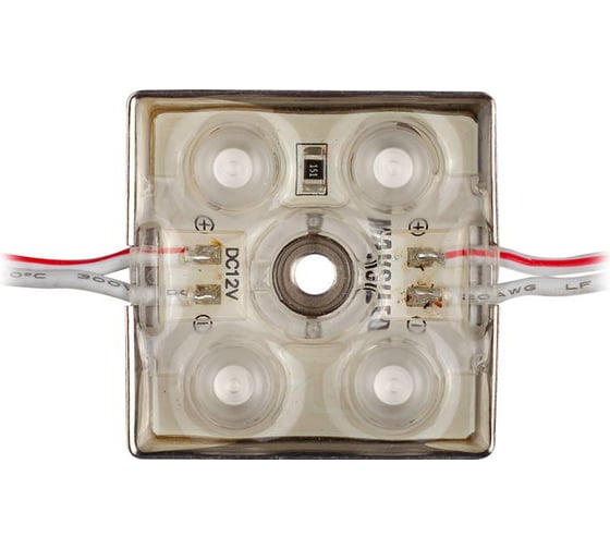 Светодиодный модуль MAKSILED 40 шт, 0.3 Вт, 12 В, IP67, 4smd 3528, 22лм, зеленый, ML-M4ER-L-3528-G