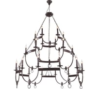 Подвесная люстра Crystal lux SUERTE BROWN SP12+6+6