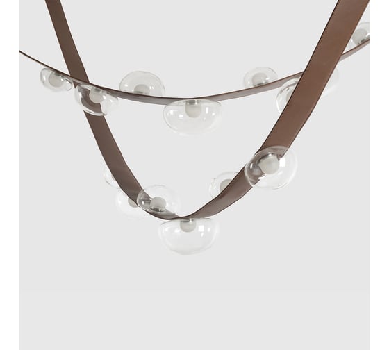 Подвесной светодиодный светильник Crystal lux BOSQUE SP7 L3000 BROWN/TRANSPARENT 1