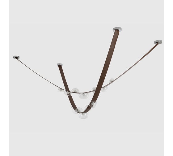 Подвесной светодиодный светильник Crystal lux BOSQUE SP7 L3000 BROWN/TRANSPARENT