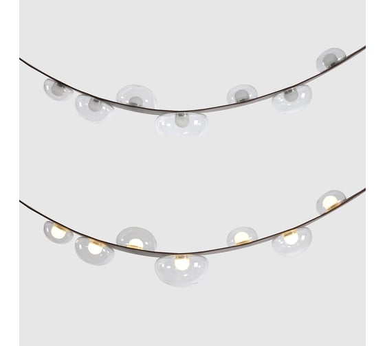 Подвесной светодиодный светильник Crystal lux BOSQUE SP7 L3000 BROWN/TRANSPARENT