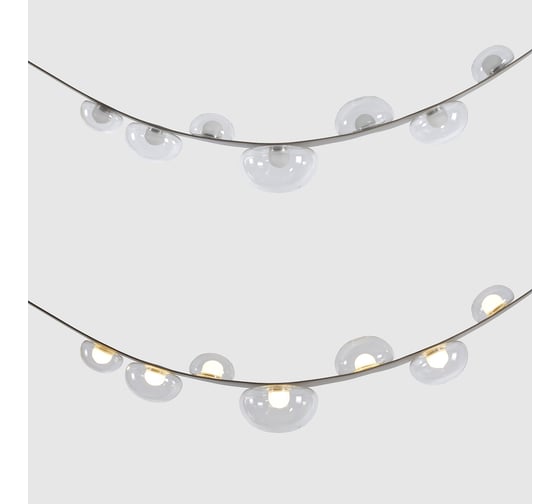 Подвесной светодиодный светильник Crystal lux BOSQUE SP7 L3000 GREY/TRANSPARENT