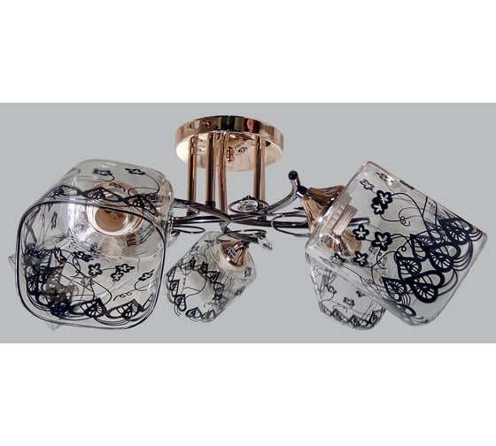 Люстра JUPITER LIGHTING золото+черный-5х60W E27 230V, 28-56-56 MH 35672/5 1