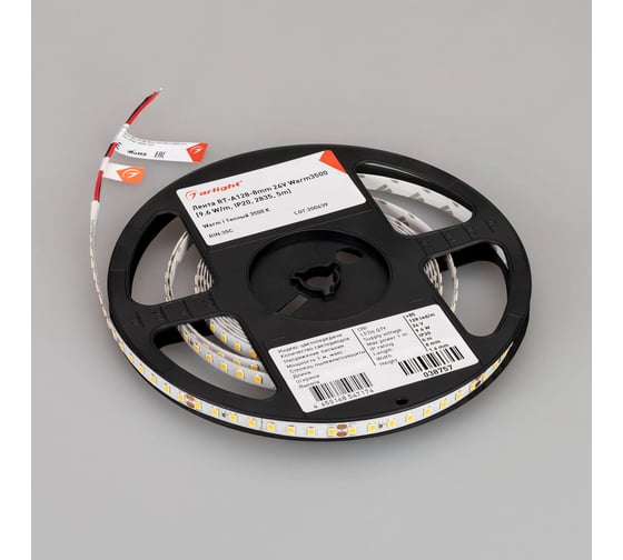 Светодиодная лента Arlight RT-A128-8mm 24V Warm3500 5м 038757(1)