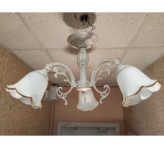 Люстра JUPITER LIGHTING белый патина-3х60W E27 230V, 33-d 55 A10-2212/3