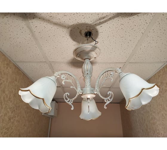Люстра JUPITER LIGHTING белый патина-3х60W E27 230V, 33-d 55 A10-2212/3