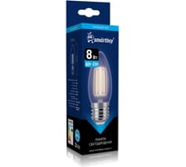 Светодиодная лампа Smartbuy (LED) FIL-C37-8Вт/6500К/E27 SBL-C37F-8-65K-E27