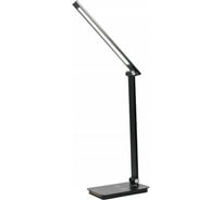 Led св-к настольный Ultraflash UF-834 C02 черный (8Вт, 5 ССТ, диммируемый, ночник, таймер, зарядка) 15724