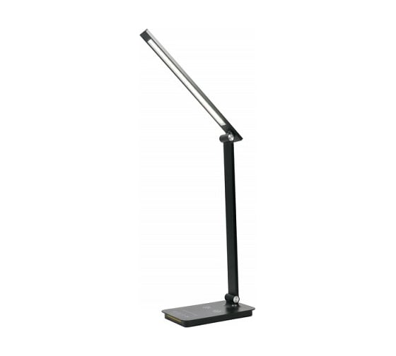 Led св-к настольный Ultraflash UF-834 C02 черный (8Вт, 5 ССТ, диммируемый, ночник, таймер, зарядка) 15724
