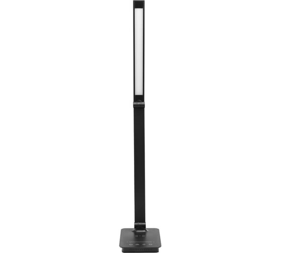 Led св-к настольный Ultraflash UF-834 C02 черный (8Вт, 5 ССТ, диммируемый, ночник, таймер, зарядка) 15724