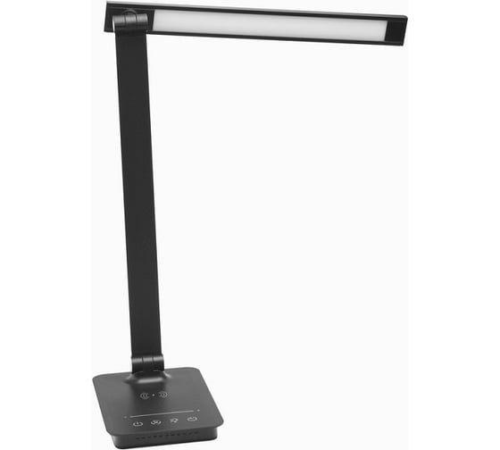 Led св-к настольный Ultraflash UF-834 C02 черный (8Вт, 5 ССТ, диммируемый, ночник, таймер, зарядка) 15724