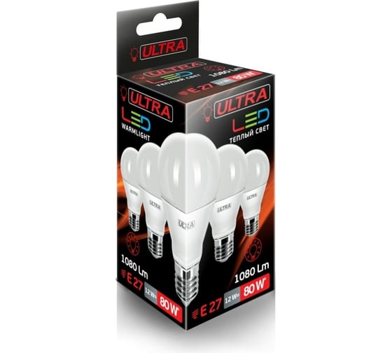 Светодиодная лампа Ultra LED A60 12W E27 3000K