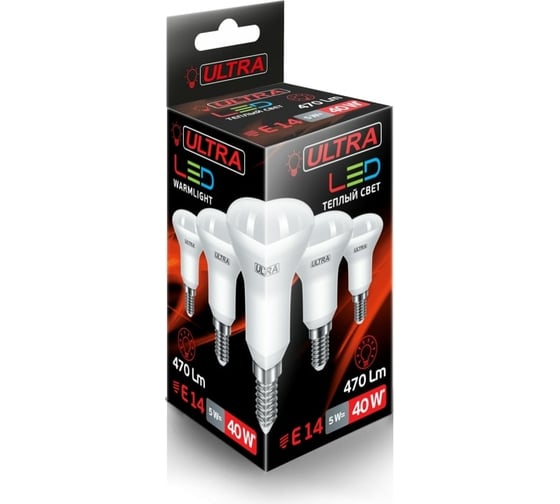 Светодиодная лампа Ultra LED R50 5W E14 3000K
