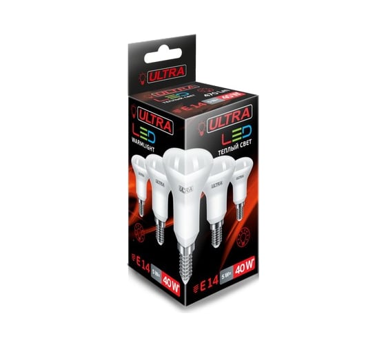 Светодиодная лампа Ultra, LED R39 5W E14 3000K
