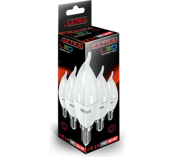 Светодиодная лампа Ultra LED F40 7W E14 3000K