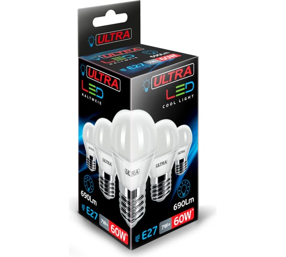 Светодиодная лампа Ultra, LED G45 7W E27 4000K