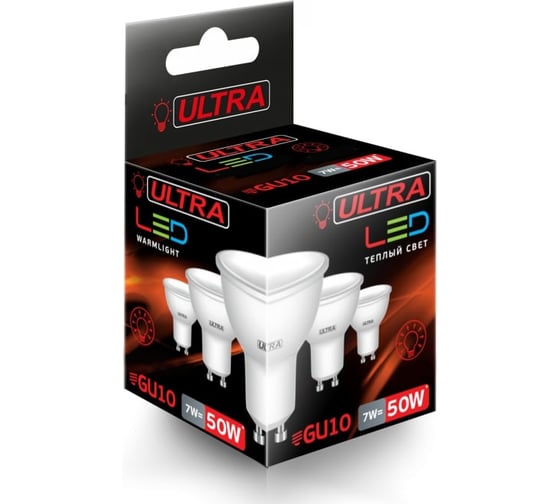 Светодиодная лампа Ultra LED GU 10 7W 3000K 5055268047729