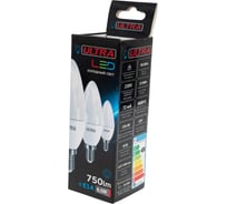 Светодиодная лампа Ultra LED С37 8,5W E14 4000K