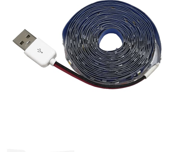 Светодиодная лента URM с USB-коннектором 2535, IP22, теплый белый 3000 К N01026